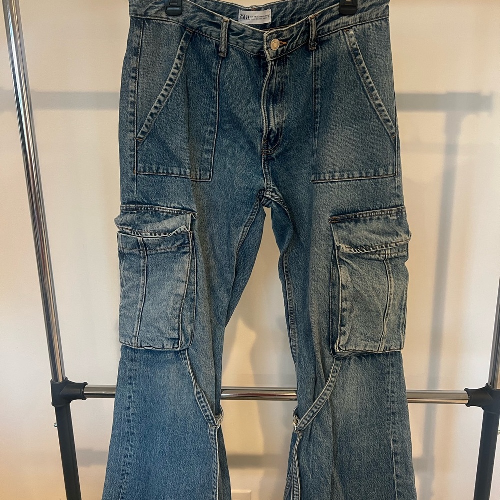 Zara Blue Denim Trousers
